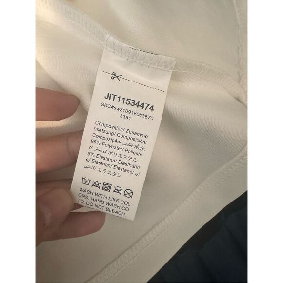 Womens Tops Floral Applique Ruffle Hem Frill Trim Top - Picture 6 of 7